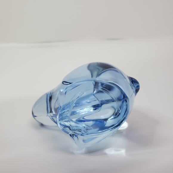 Vintage Oneida Light Blue Bunny Rabbit Lead Crystal Glass Hand Cut & Blown Korea - Picture 7 of 8